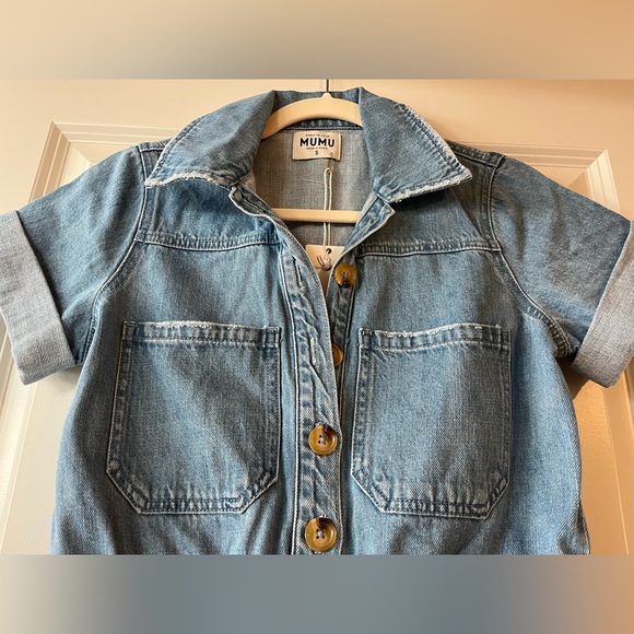 NWT Denim Romper from Show Me Your Mumu in Size Small - Picture 4 of 8